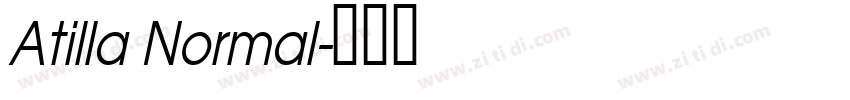 Atilla Normal字体转换